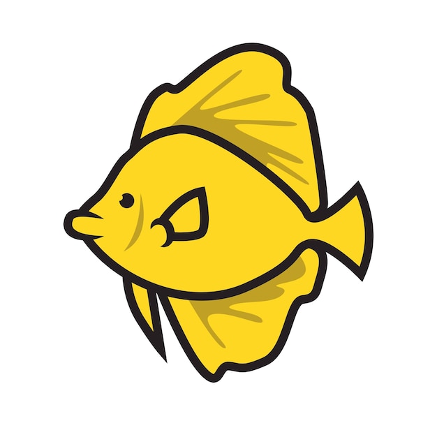 Vector yellow tang