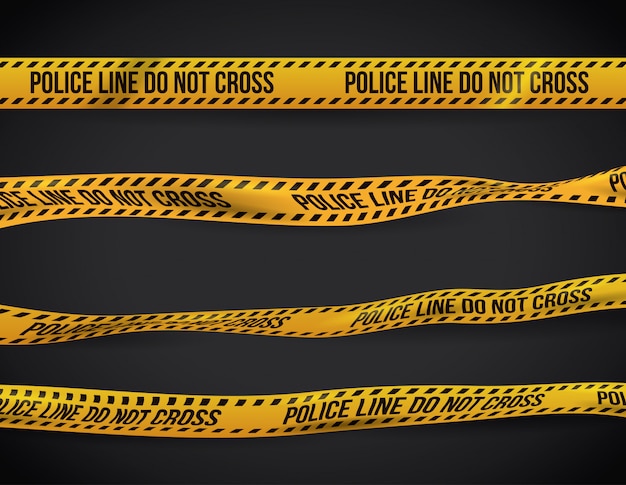 Yellow tape design.