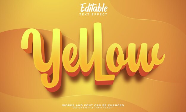 Yellow text effect