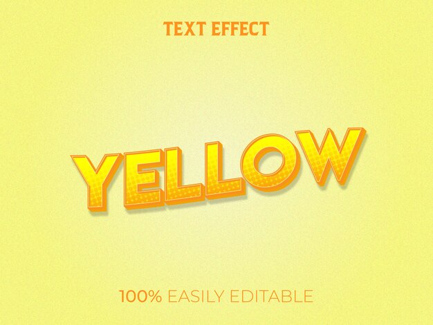 Yellow text effect