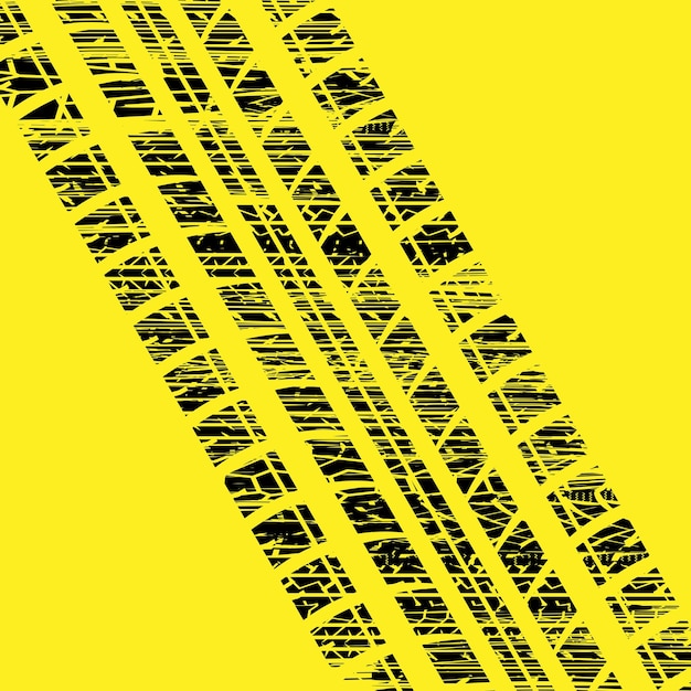 Vector yellow tire grunge background