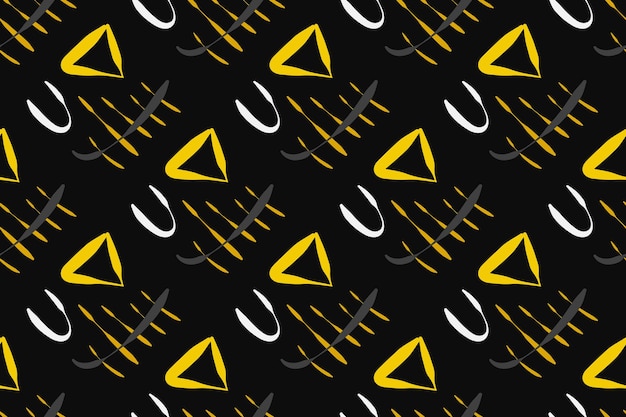 A yellow triangle with a yellow triangle on a black background