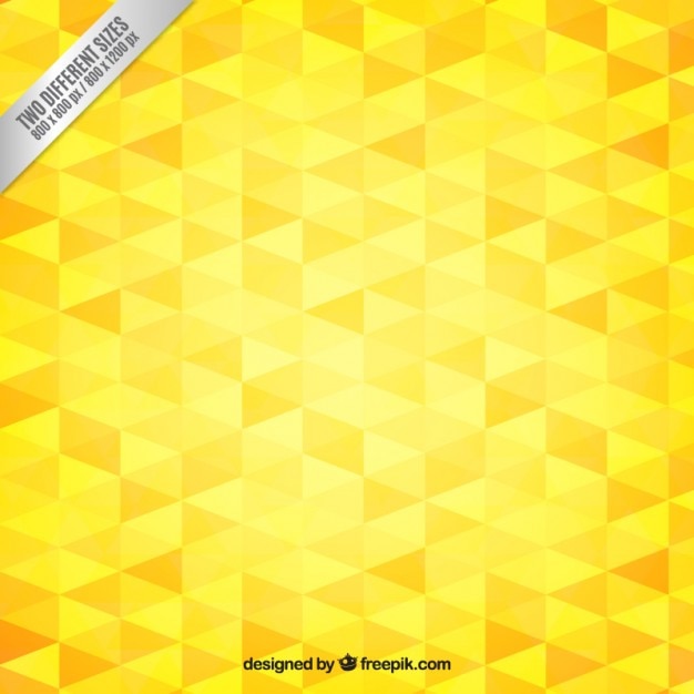 Vector yellow triangles background