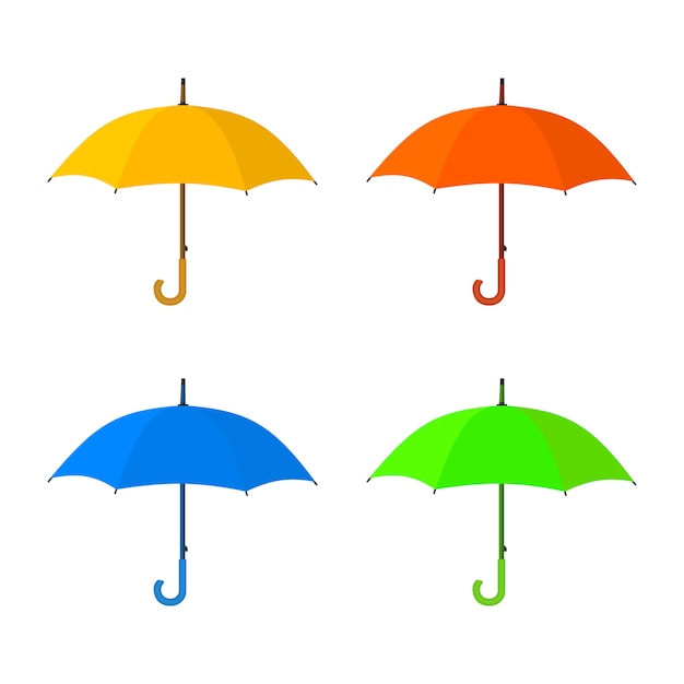 Icona dell'ombrello giallo.