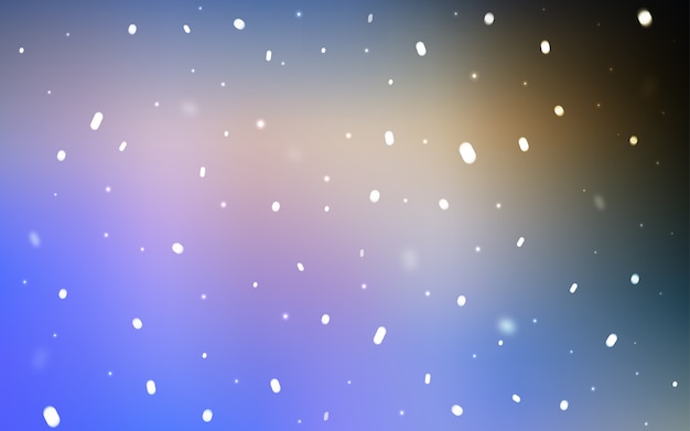 Yellow vector template with ice snowflakes