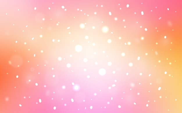 Yellow vector template with ice snowflakes