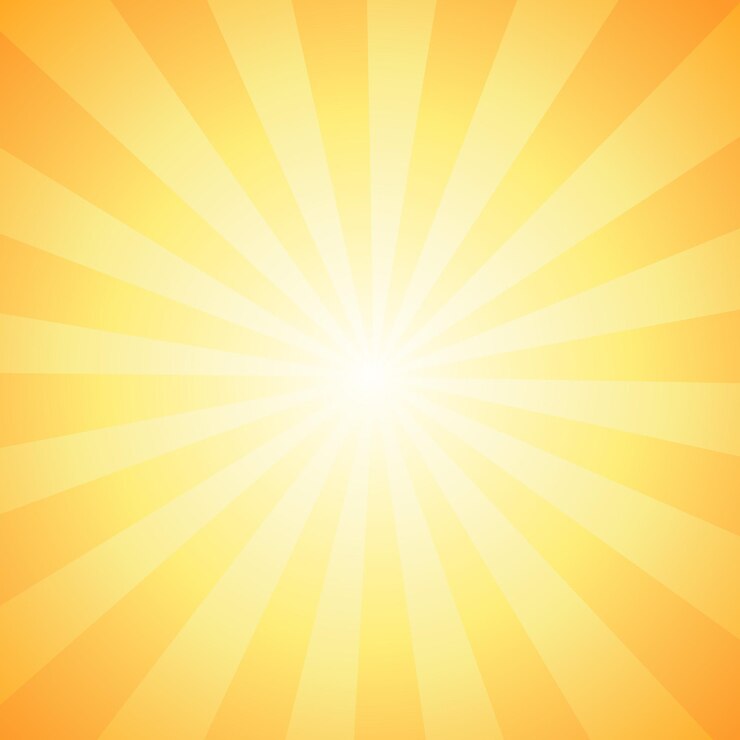 Vector yellow warm burst