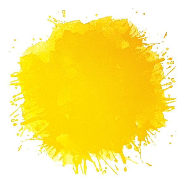 Yellow watercolor splash YDAD6543