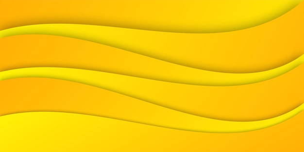 Vector yellow wave background