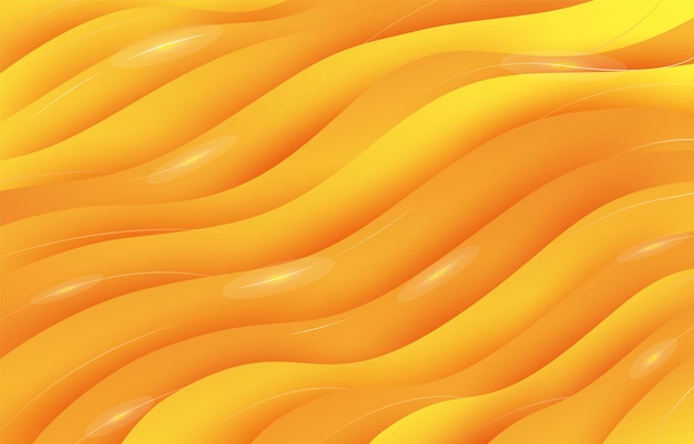 Yellow Wave Gradient Background