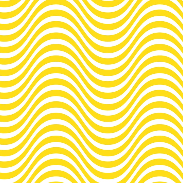 색 배경에 파동의 패턴을 가진 노란색 파동