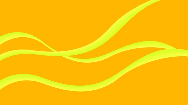 Ornamento giallo striscia ondulata su sfondo giallo