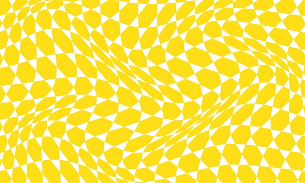 Vector a yellow and white fish with yellow dots in the middle
