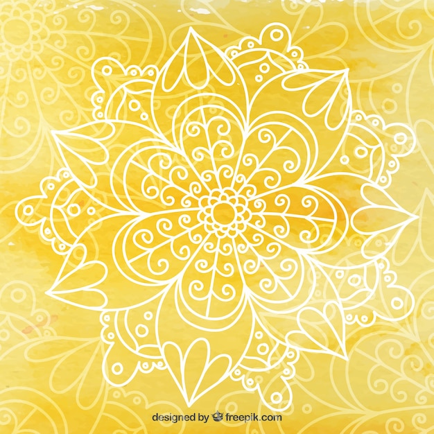 Yellow yoga background