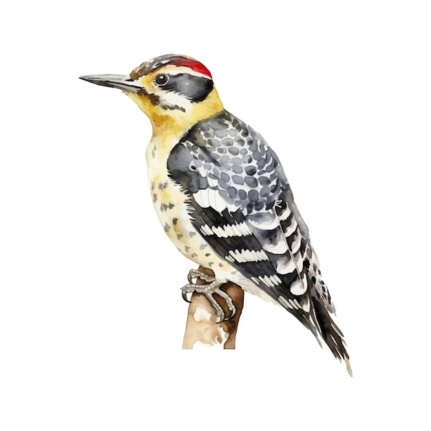 Yellowbellied Sapsucker aquarelverf