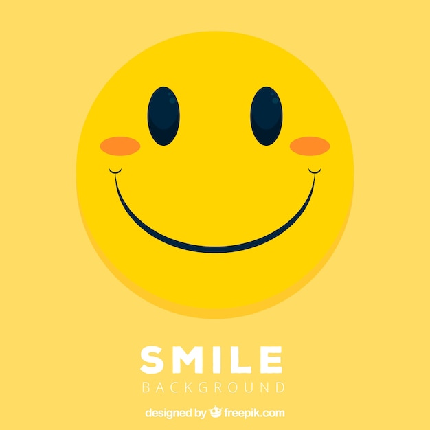 Vector yelow smiley background