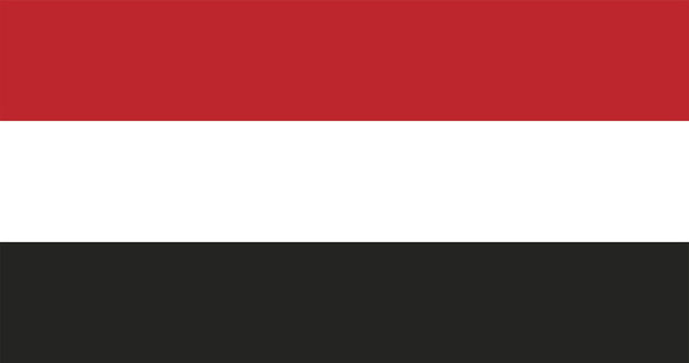 Vector yemen flag vector illustration