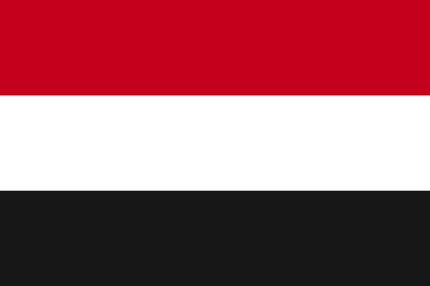 Yemen national flag vector illustration