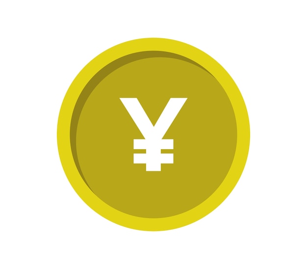 Vector yen coin