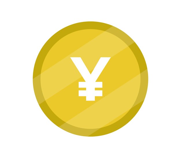 Vector yen coin