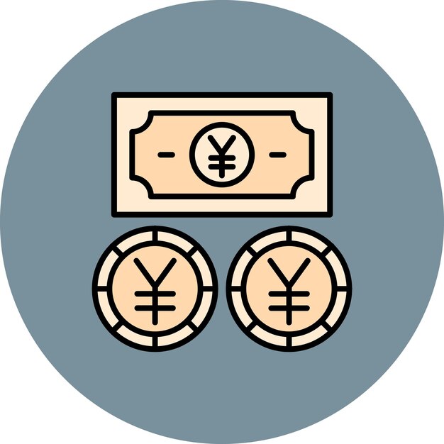 Vector yen currency icon