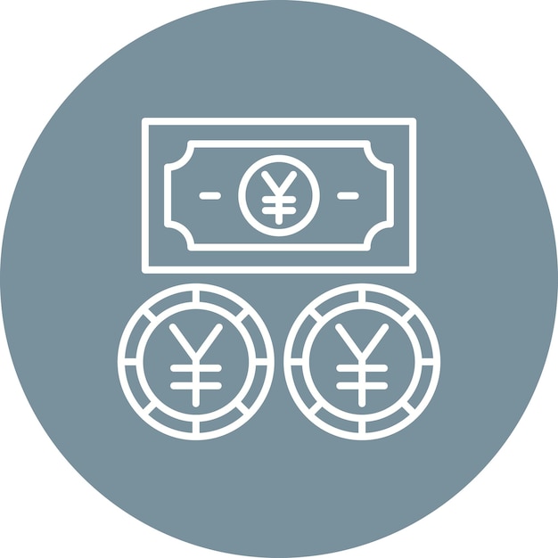 Vector yen currency icon
