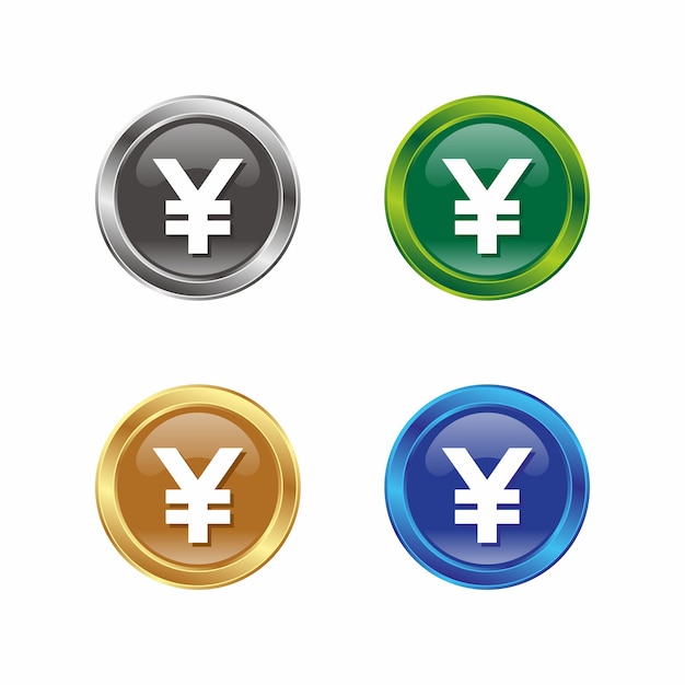 Vector yen-logo, valutateken.