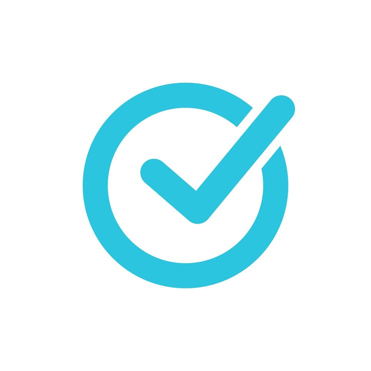 Yes Check mark box icon From blue icon set