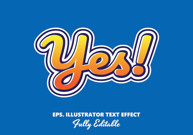 Yes!  Editable text Effect