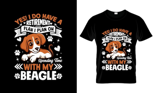 Sì, ho un piano di pensione. ho un piano colorato. maglietta grafica beagle.