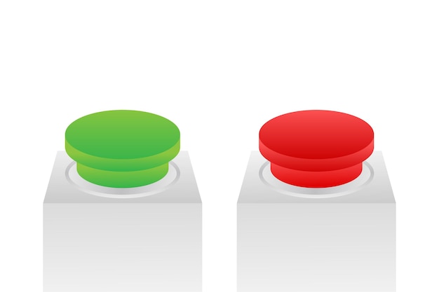 Yes and no button. feedback concept. positive feedback concept. choice button icon. vector stock illustration