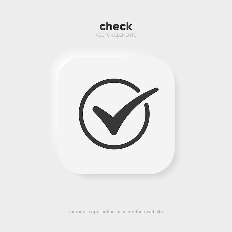 Vector yes or no icon green tick symbol and red cross sign in circle checkmark and check icon approval