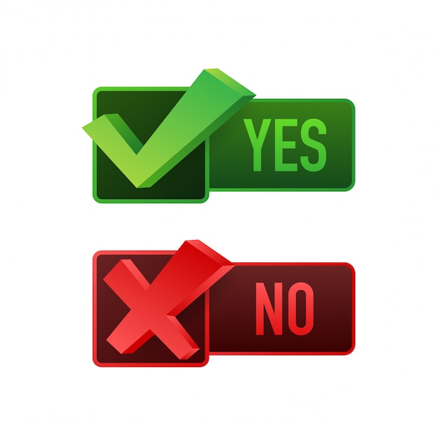 Yes no word text on talk shape.  stock illustration yes no in speech bubble on white background.  stock illustration.