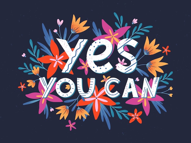 Yes you can -  with flowers and floral elements. quote