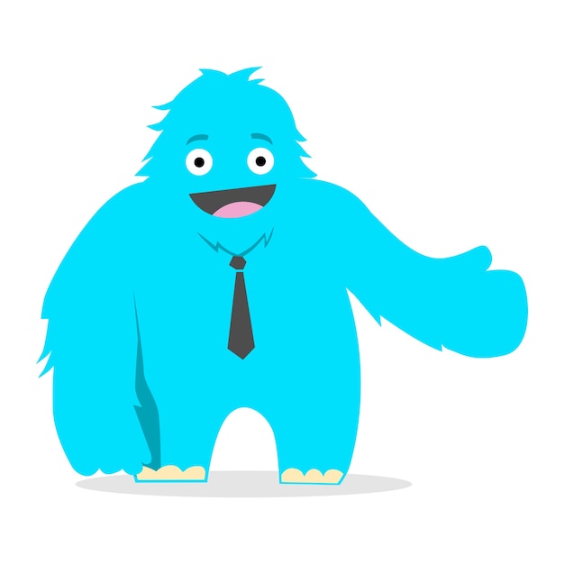 Вектор yeti funny mascot