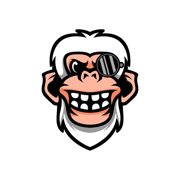 Yeti Glasses Mascot Logo Design