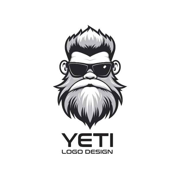 Yeti vector logo design