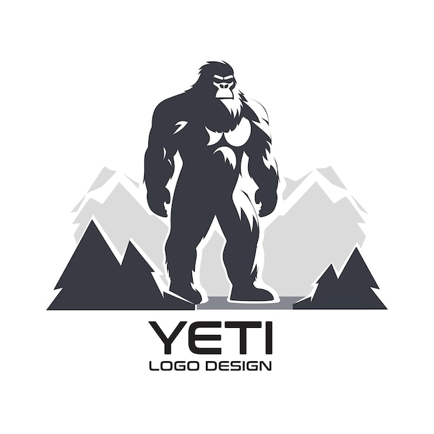 Yeti vector logo ontwerp