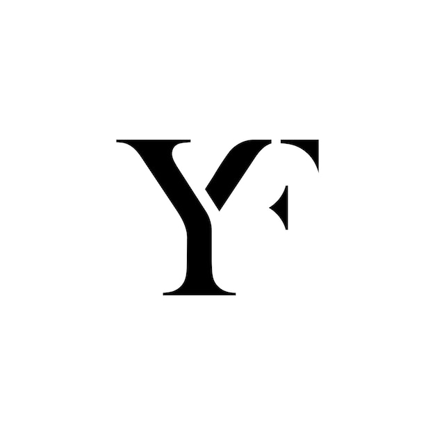 YF or FY initial logo design