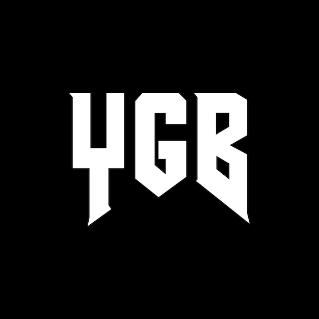 YGB letter logo ontwerp voor technologiebedrijf YGB logo ontwerp zwarte en witte kleurencombinatie YGB logo YGB vector YGB ontwerp YGB icoon YGB alfabet YGB typografie logo ontwerp