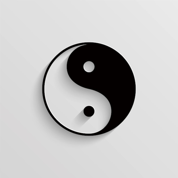 Vector yin yang icon