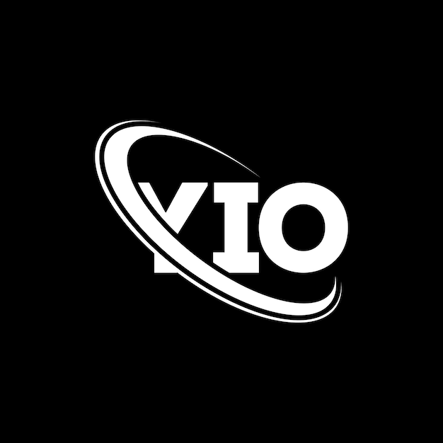 Vettore logo yio lettera yio lettera logo design iniziali logo yio collegato con cerchio e maiuscolo monogramma logo yio tipografia per il business tecnologico e il marchio immobiliare