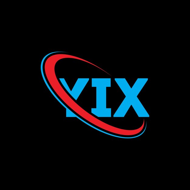 Vettore logo yix lettera yix lettera logo design iniziali yix logo collegato con cerchio e maiuscolo monogramma logo yix tipografia per il business tecnologico e marchio immobiliare