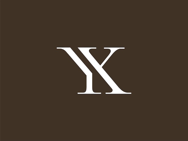 Logo yk con stile classico moderno per personal brand, monogramma di nozze, ecc.