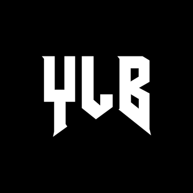 YLB letter logo ontwerp voor technologiebedrijf YLB logo ontwerp zwarte en witte kleurencombinatie YLB logo YLB vector YLB ontwerp YLB icoon YLB alfabet YLB typografie logo ontwerp