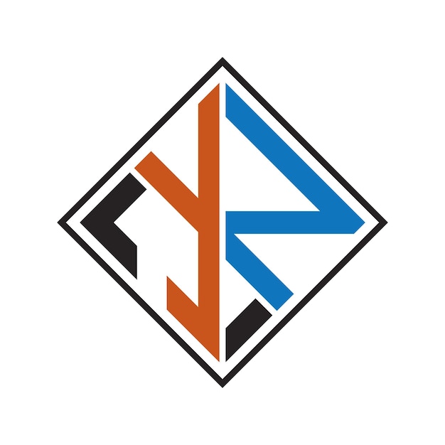 YN letter logo vector design symbol background
