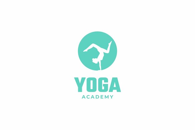 Design del logo dell'accademia di yoga