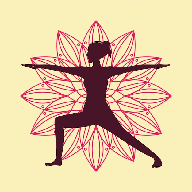 Yoga background illustration