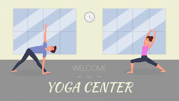 Modello di banner centro yoga