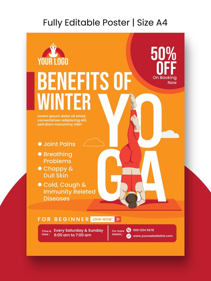 yoga class Flayer Design Template